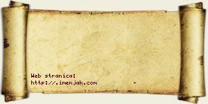 Žaklina Terzić vizit kartica